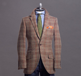 Textured Olive Sportcoat with Multi-Color Deco