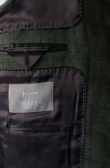Forest Green Plaid Tweed Vest