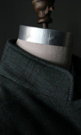 Forest Green Plaid Tweed Vest