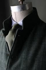 Forest Green Plaid Tweed Vest