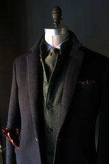Forest Green Plaid Tweed Vest