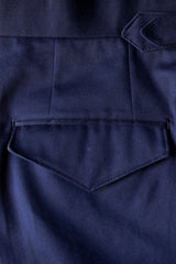 Navy Cotton Trouser