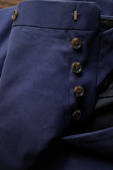 Navy Cotton Trouser