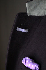 Navy Melton Overcoat